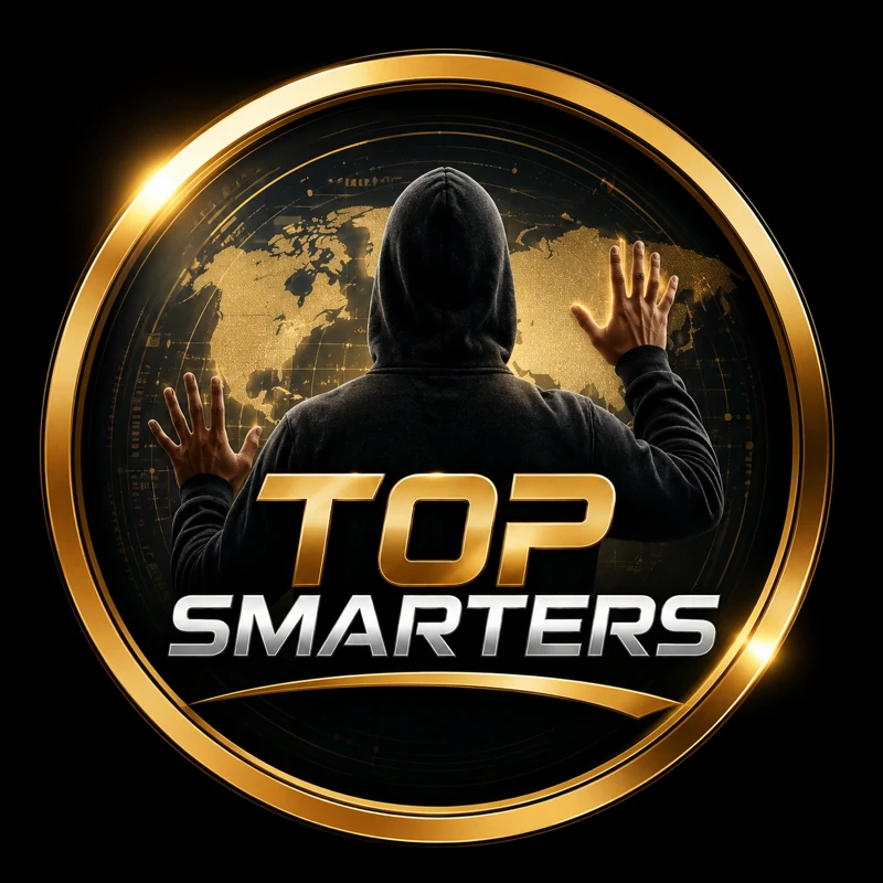 Topsmarteres: identidade em preto, dourado e prata
